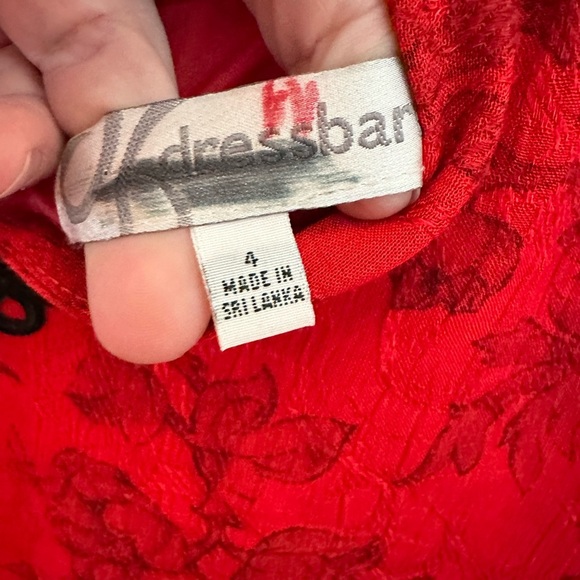 NWT Y2K VINTAGE DRESSBARN 4 Red oriental Inspired woman midi rayon dress - Picture 3 of 13